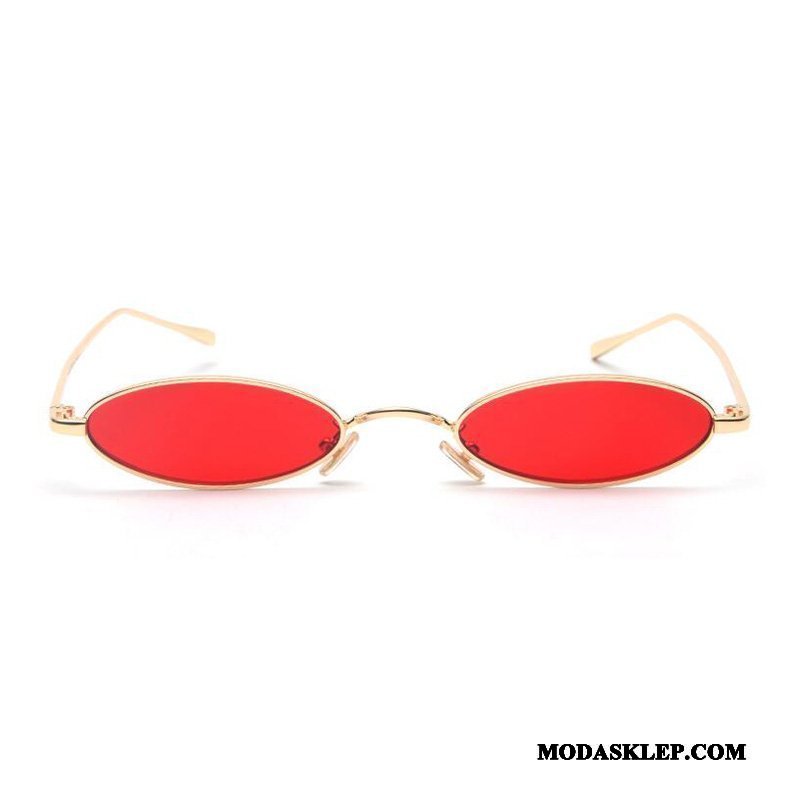Damskie Okulary Przeciwsłoneczne Sklep Osobowość Vintage Damska Mały Długie Czarny Czerwony