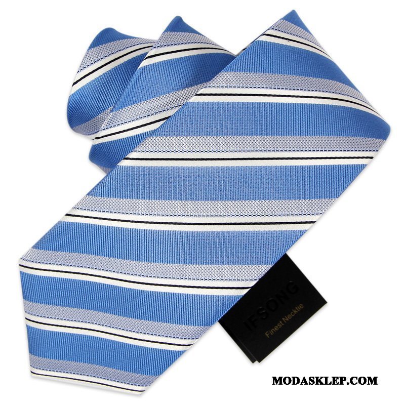 Męskie Krawat Sklep Casual Biznes Sukienka Z Pracy Pan Młody Niebieski