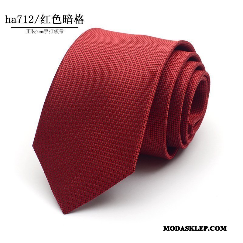 Męskie Krawat Sklep W Paski Trendy Casual Sukienka 7 Cm Niebieski Fioletowy Czarny Czerwony