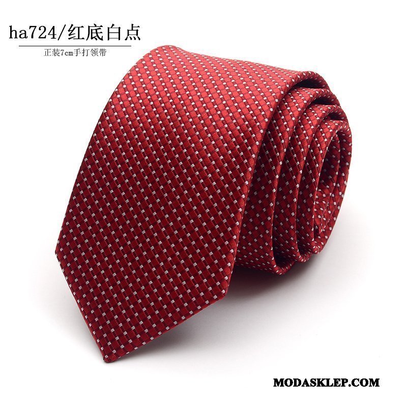 Męskie Krawat Sklep W Paski Trendy Casual Sukienka 7 Cm Niebieski Fioletowy Czarny Czerwony