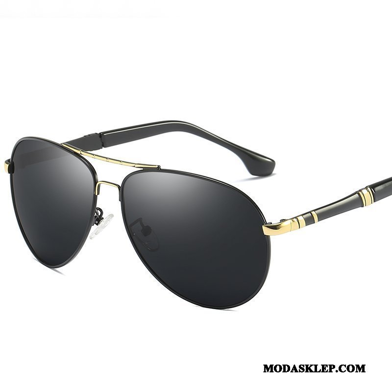 Męskie Okulary Przeciwsłoneczne Kup Osobowość Moda Polaryzator Dla Kierowców Męska Złoty Fioletowy