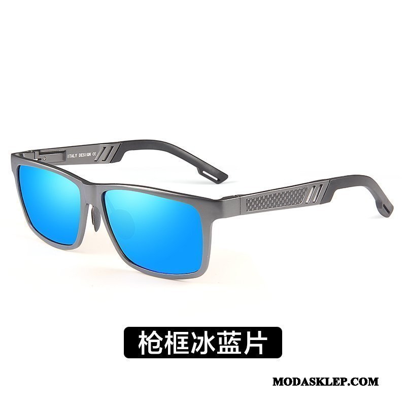 Męskie Okulary Przeciwsłoneczne Online Polaryzator Męska Trendy Aluminium Magnezu Sportowe Niebieski