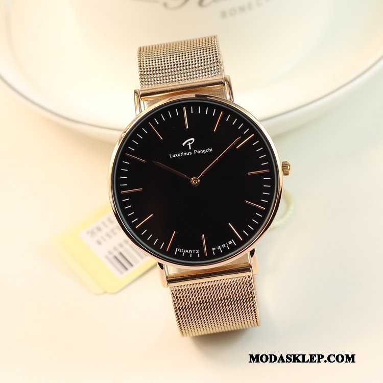 Męskie Zegarek Na Rękę Na Sprzedaż Trendy Damska Moda Zakochani Zegarek Kwarcowy Srebrny Biały