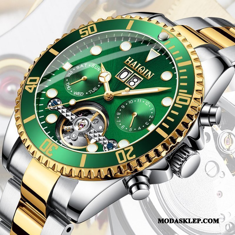 Męskie Zegarek Na Rękę Sklep Męska Świecące Wodoodporny Oryginalne Nowy Zielony