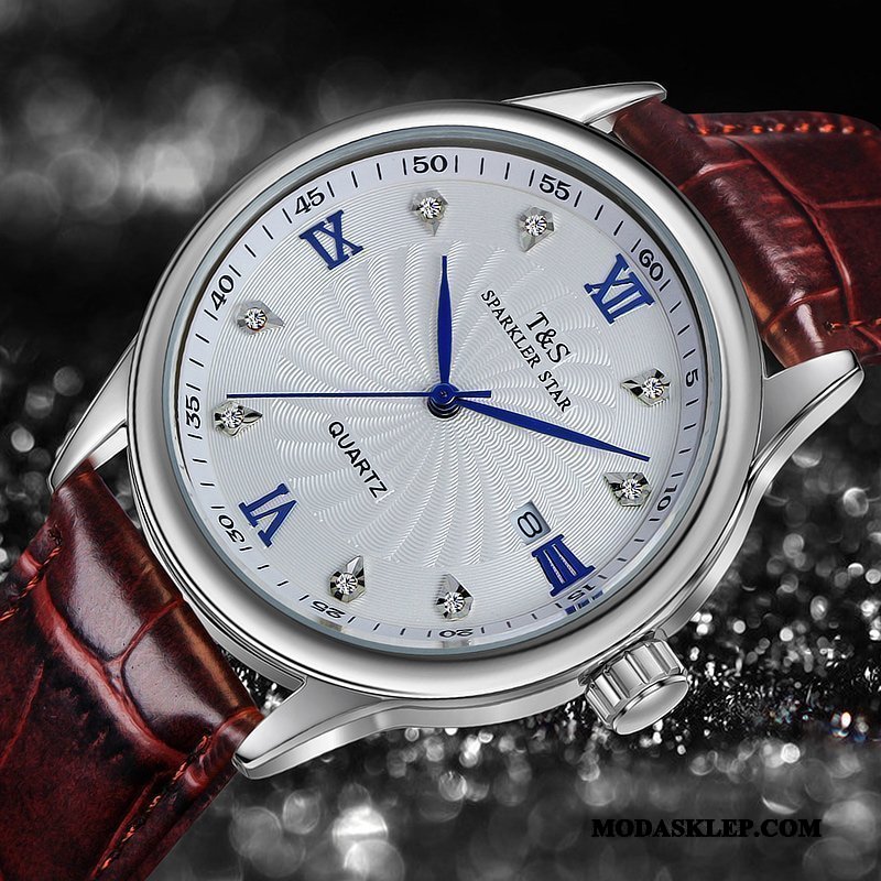 Męskie Zegarek Na Rękę Sprzedam Trendy Oryginalne Zegar Elektroniczny Zegarek Kwarcowy Moda Biały
