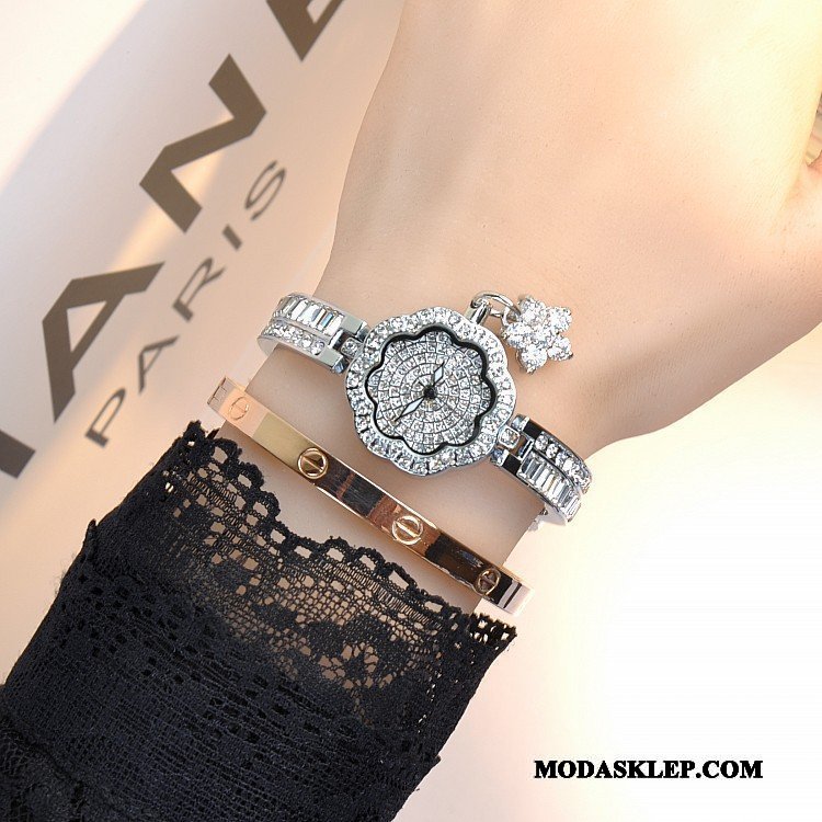 Damskie Zegarek Na Rękę Sprzedam Eleganckie Trendy Moda Oryginalne Bransoletki Srebrny