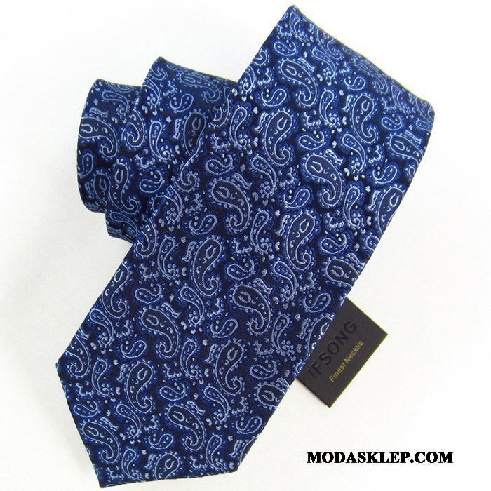 Męskie Krawat Sklep Casual Biznes Sukienka Z Pracy Pan Młody Niebieski