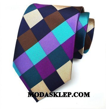 Męskie Krawat Sprzedam Casual Nowy Krata Dżentelmen Moda Kolor