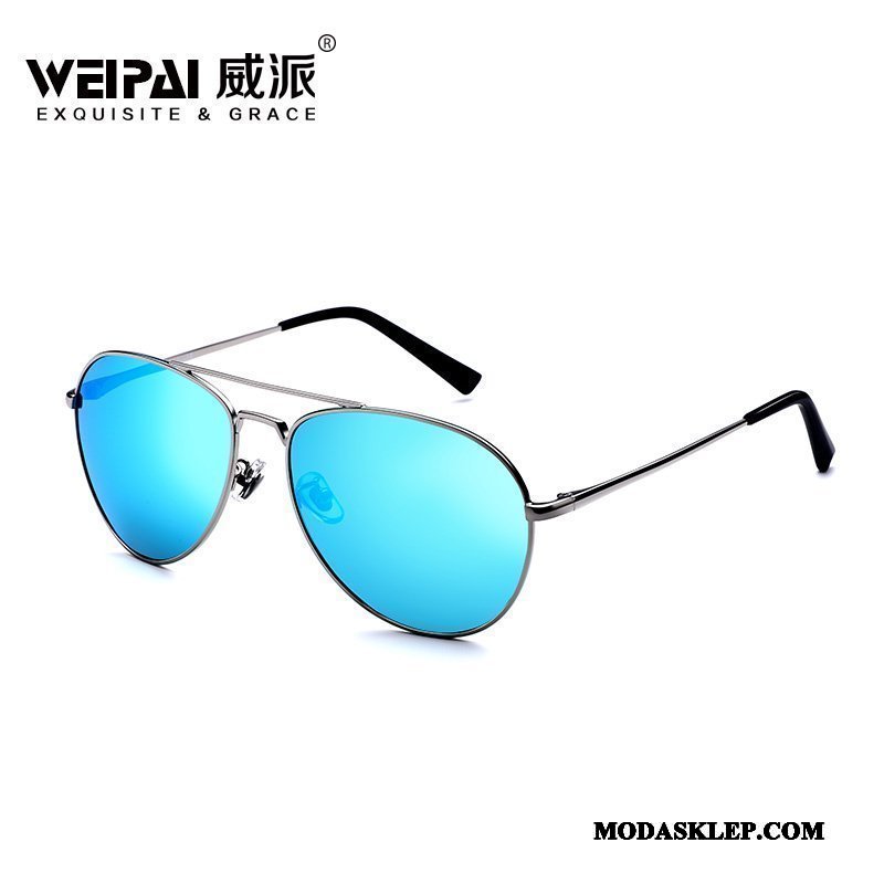 Męskie Okulary Przeciwsłoneczne Sklep Dla Kierowców Ropucha Moda Polaryzator Vintage Niebieski