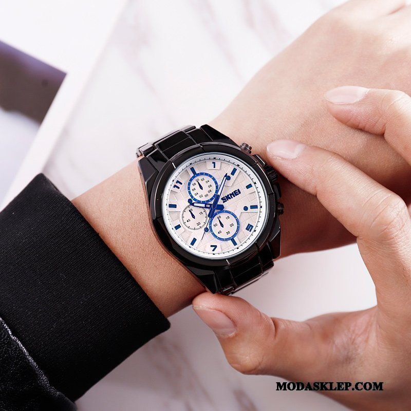 Męskie Zegarek Na Rękę Sprzedam Sportowe Zegarek Kwarcowy Męska Nowy 2019 Niebieski