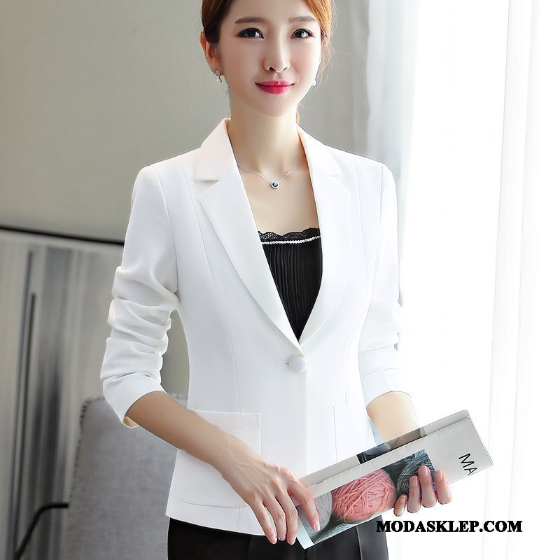 Damskie Blazer Dyskont Płaszcz Garnitur Blezer Casual Nowy Czarny Żółty