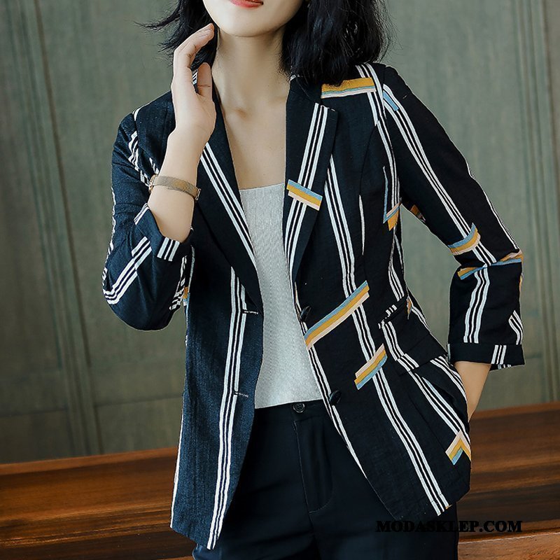 Damskie Blazer Sklep Jesień 2019 Damska Slim Fit Nowy Biały