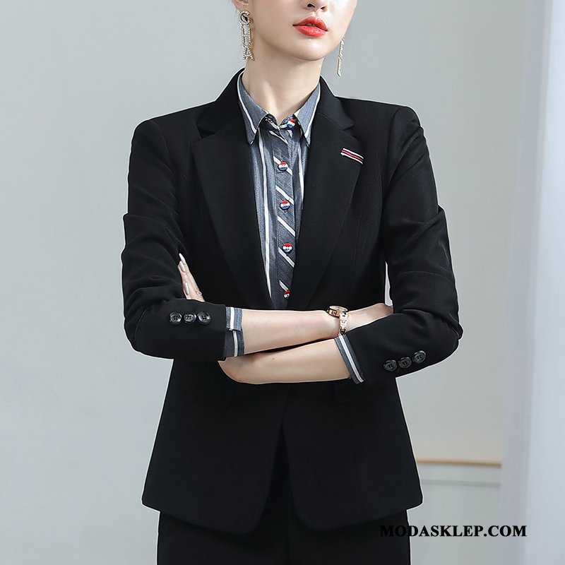 Damskie Blezer Kup Krata Damska Nowy Slim Fit Brytyjskie Róża