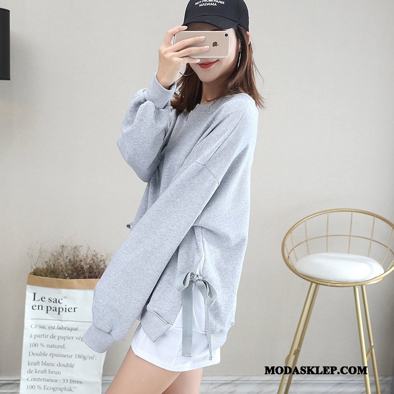 Damskie Bluza Z Kapturem Dyskont Bluzy Z Kapturem Pullover Wiosna Damska Nowy Żółty