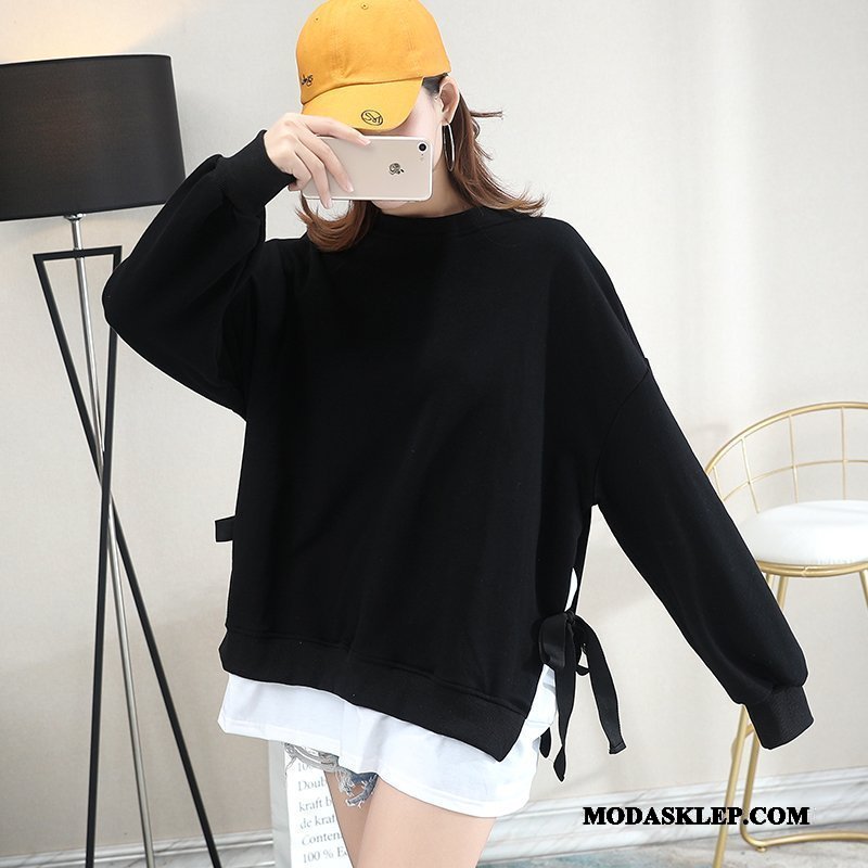 Damskie Bluza Z Kapturem Dyskont Bluzy Z Kapturem Pullover Wiosna Damska Nowy Żółty