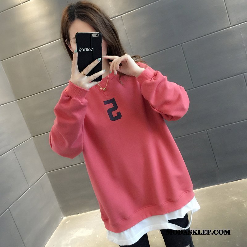 Damskie Bluza Z Kapturem Kupię Wiosna Szerokie Płaszcz 2019 Bluzy Z Kapturem Oranż Żółty