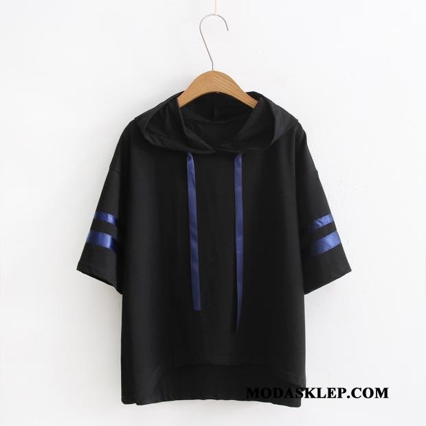 Damskie Bluza Z Kapturem Na Sprzedaż Tendencja Krótki Rękaw Lato Damska T-shirt Szary Jasny