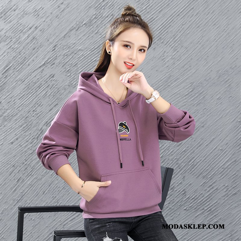 Damskie Bluza Z Kapturem Online Mały Bluzy Z Kapturem Damska Nowy Bawełna Żółty
