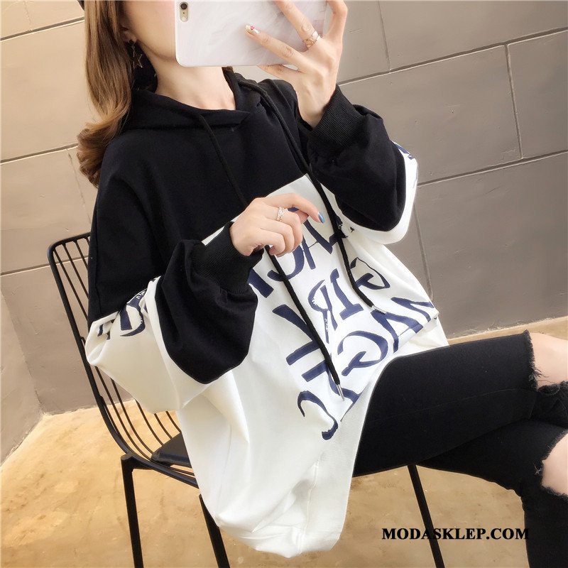 Damskie Bluza Z Kapturem Online Student Tendencja Hip-hop Damska Bluzy Z Kapturem Żółty