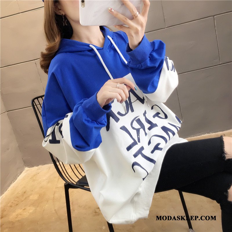 Damskie Bluza Z Kapturem Online Student Tendencja Hip-hop Damska Bluzy Z Kapturem Żółty
