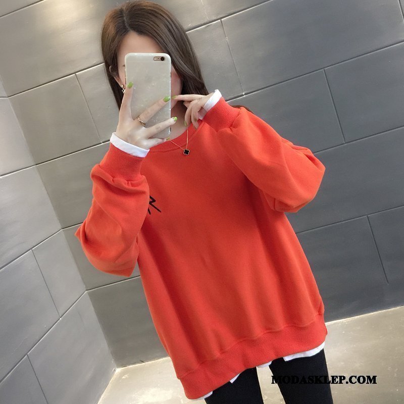 Damskie Bluza Z Kapturem Sklep Nowy Tendencja Pullover Wiosna Super Żółty