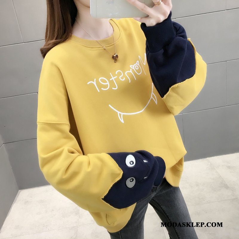 Damskie Bluza Z Kapturem Tanie Bluzy Z Kapturem Moda Piękny Damska Kreskówka Mieszane Kolory Niebieski