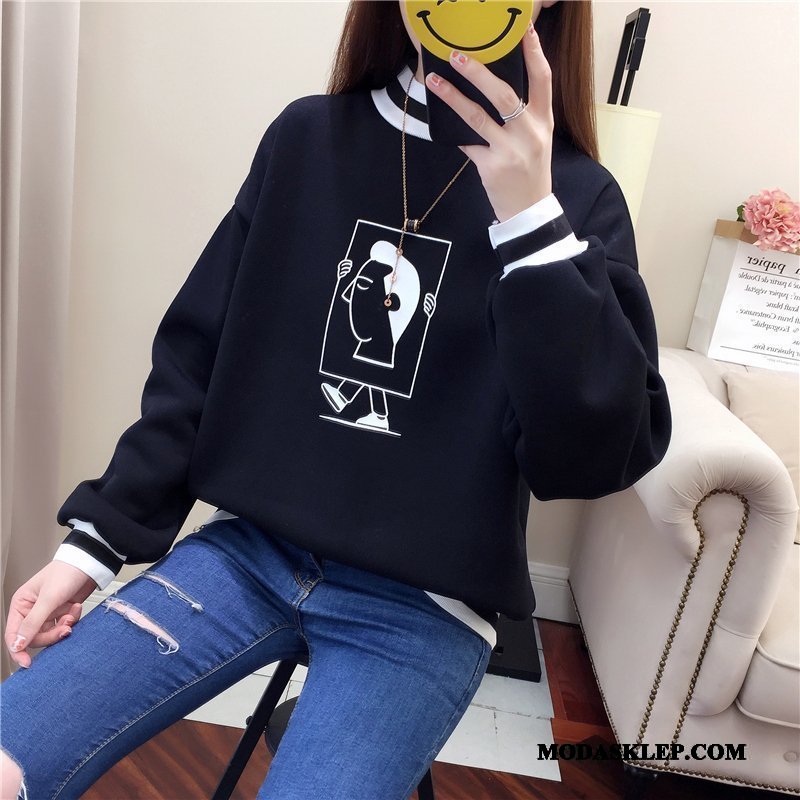 Damskie Bluza Z Kapturem Tanie Bluzy Z Kapturem Płaszcz Student Plus Kaszmir Pullover Biały
