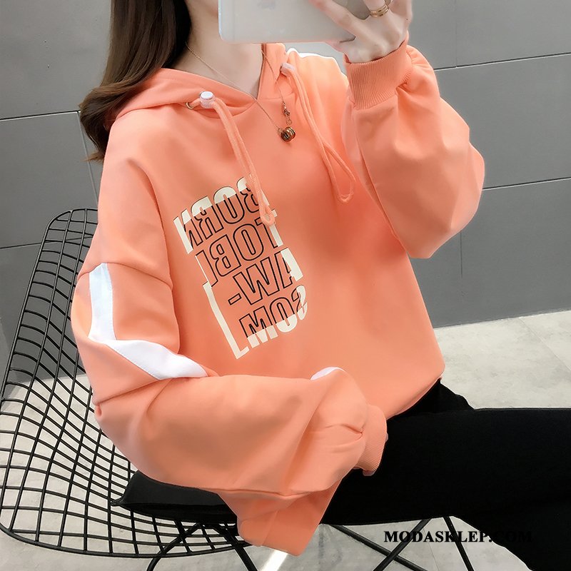 Damskie Bluza Z Kapturem Tanie Bluzy Z Kapturem Szerokie Jesień Nowy Płaszcz Fioletowy Czerwony