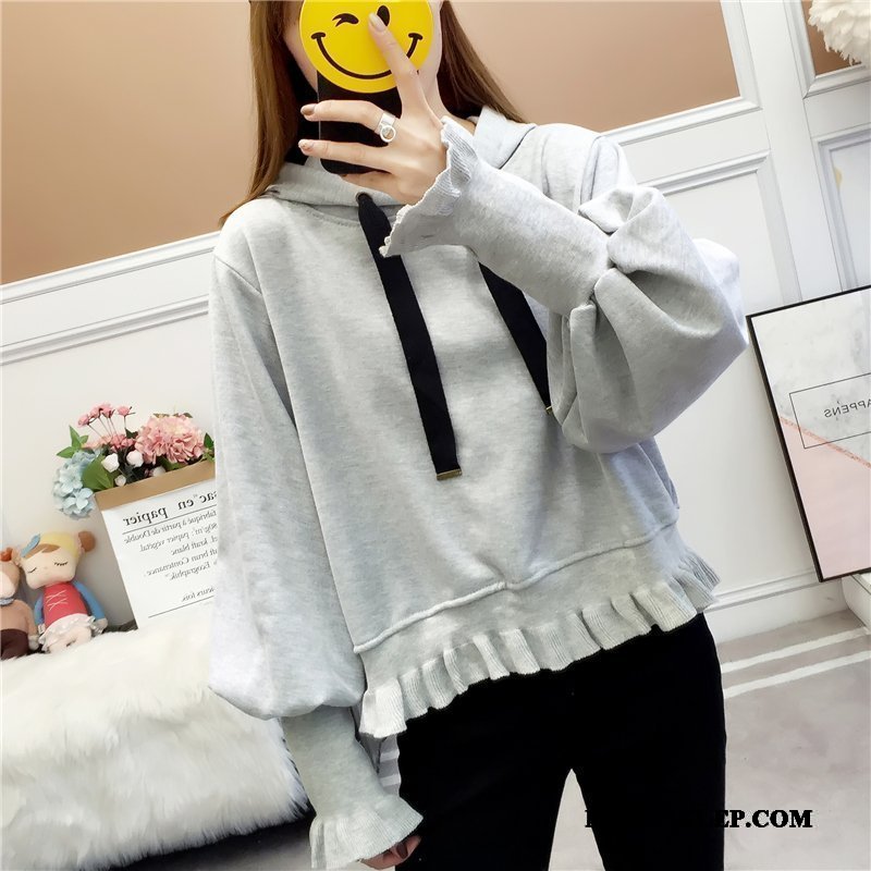 Damskie Bluza Z Kapturem Tanie Gruba Bluzy Z Kapturem Plus Kaszmir Topy Wysoki Stan Czysta Proszek