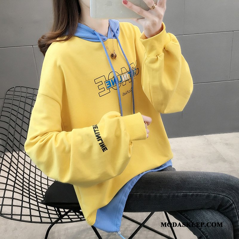 Damskie Bluza Z Kapturem Tanie Nowy Tendencja Bluzy Z Kapturem Topy Cienkie Beżowy Biały