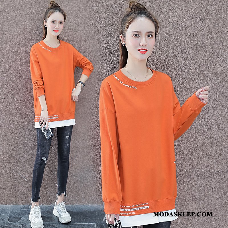 Damskie Bluza Z Kapturem Tanie Wiosna Tendencja Legginsy Okrągły Dekolt Bluzy Z Kapturem Fioletowy