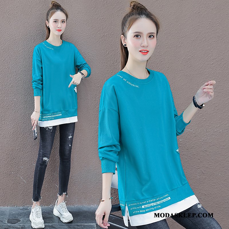 Damskie Bluza Z Kapturem Tanie Wiosna Tendencja Legginsy Okrągły Dekolt Bluzy Z Kapturem Fioletowy