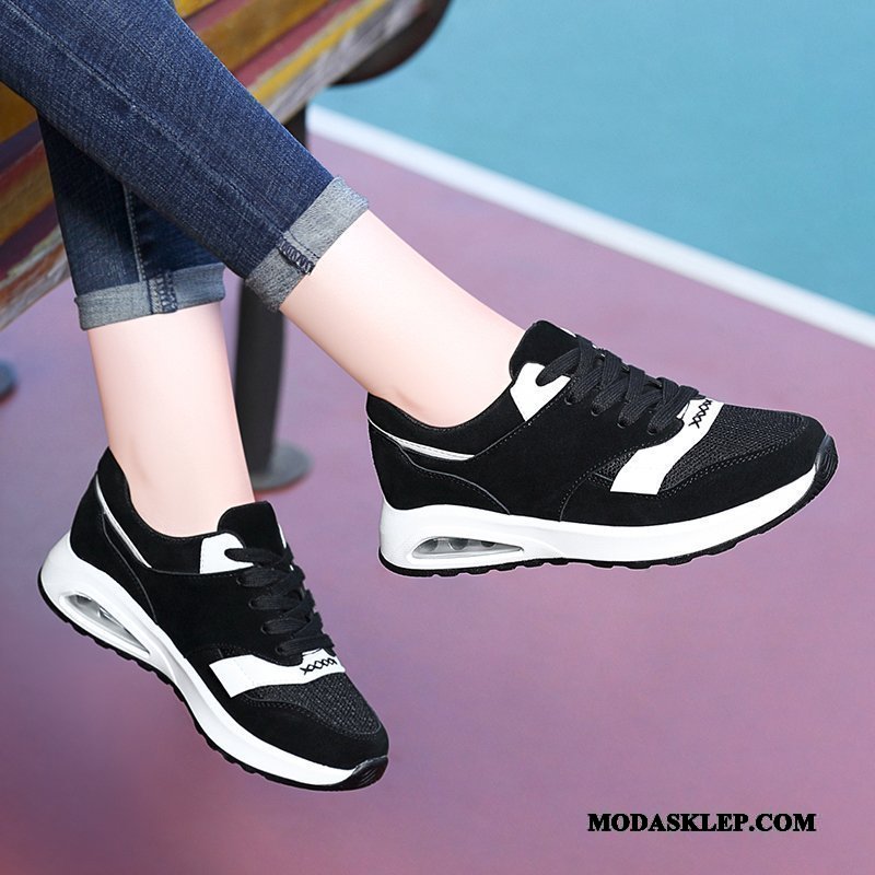 Damskie Buty Sportowe Kup 2019 Buty Do Biegania Lekkie Wszystko Pasuje Oddychające Proszek Czarny