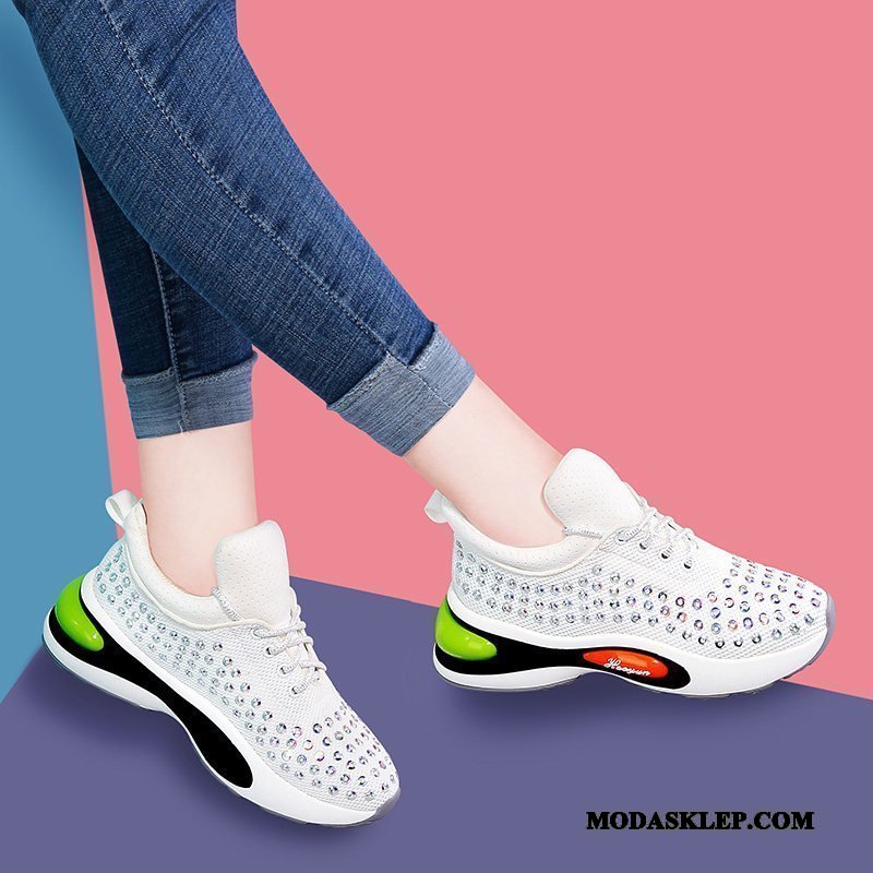 Damskie Buty Sportowe Kup Tendencja Casual Trampki Damska 2019 Biały Czerwony