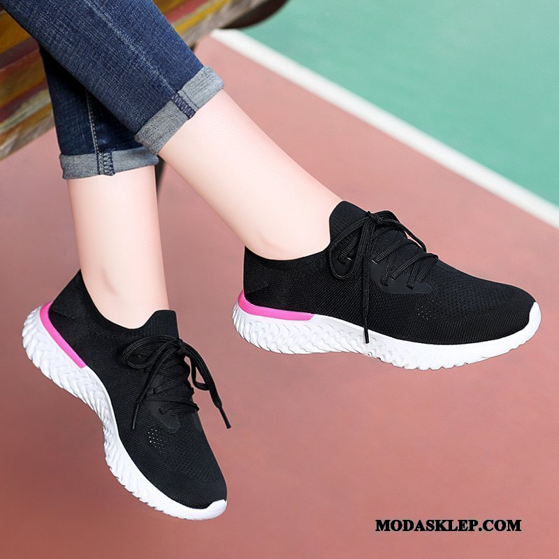 Damskie Buty Sportowe Online Lekkie Wszystko Pasuje Trampki 2019 Casual Biały