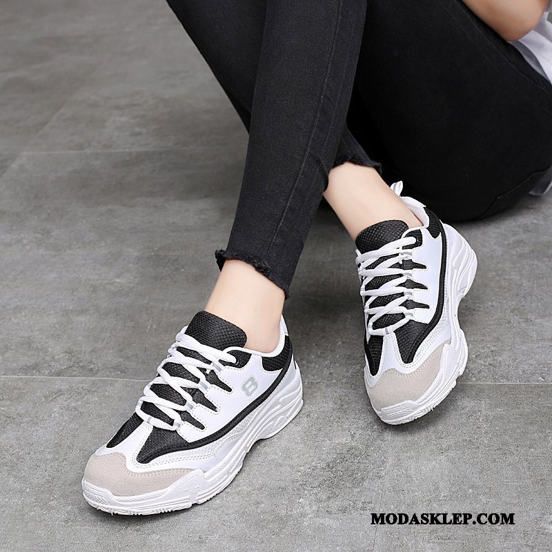 Damskie Buty Sportowe Tanie 2019 Casual Wszystko Pasuje Wiosna Student Czarny Czerwony