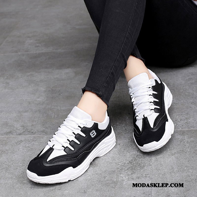 Damskie Buty Sportowe Tanie 2019 Casual Wszystko Pasuje Wiosna Student Czarny Czerwony