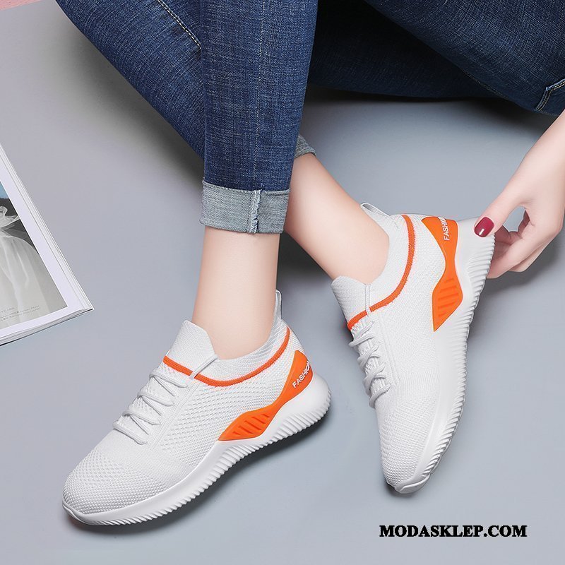 Damskie Buty Sportowe Tanie Casual Oddychające Trampki 2019 Siatkowe Czarny