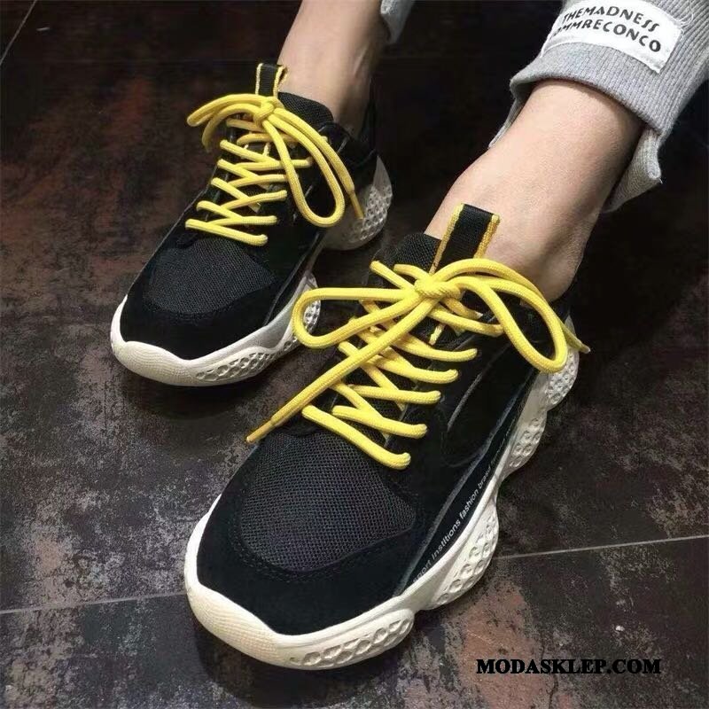 Damskie Buty Sportowe Tanie Casual Prawdziwa Skóra Trampki Wiosna Platforma Szary Jasny