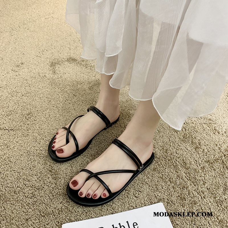 Damskie Japonki Online Buty Lato Odzież Wierzchnia Damska Gruba Podeszwa Czerwony Zielony