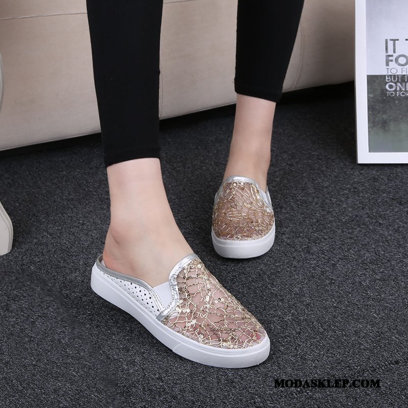 Damskie Kapcie Sprzedam Płaskie Moda Odzież Wierzchnia Lato Buty Biały