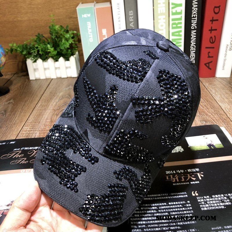 Damskie Kapelusz Na Sprzedaż Jesień Czapka Moda Rhinestone Wszystko Pasuje Biały
