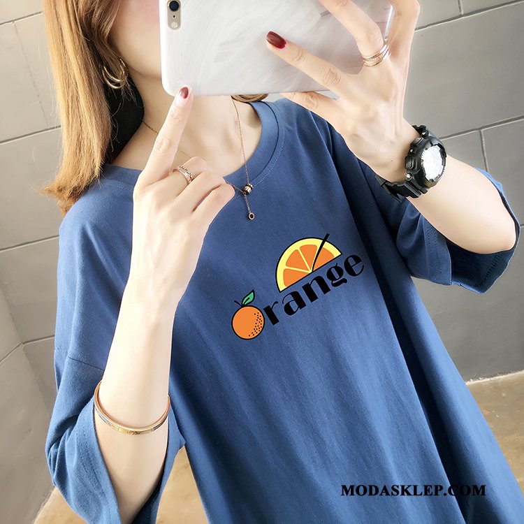 Damskie Koszulki Sprzedam Krótki Rękaw T-shirt Szerokie Nowy Topy Czarny