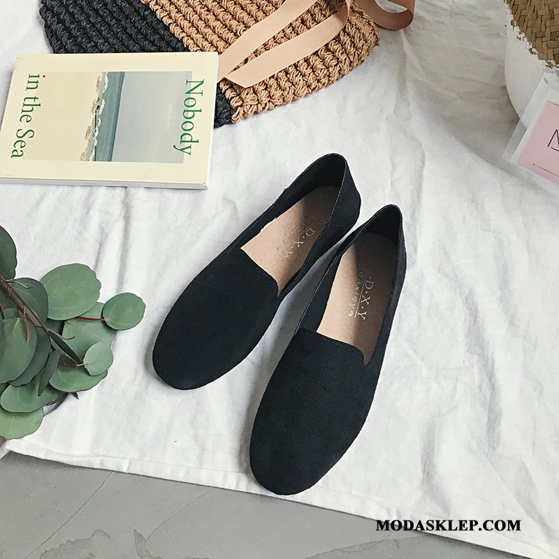 Damskie Mokasyny Kupię Slip On Buty Żeglarskie Lato Wszystko Pasuje Pojedyncze Buty Proszek Czerwony