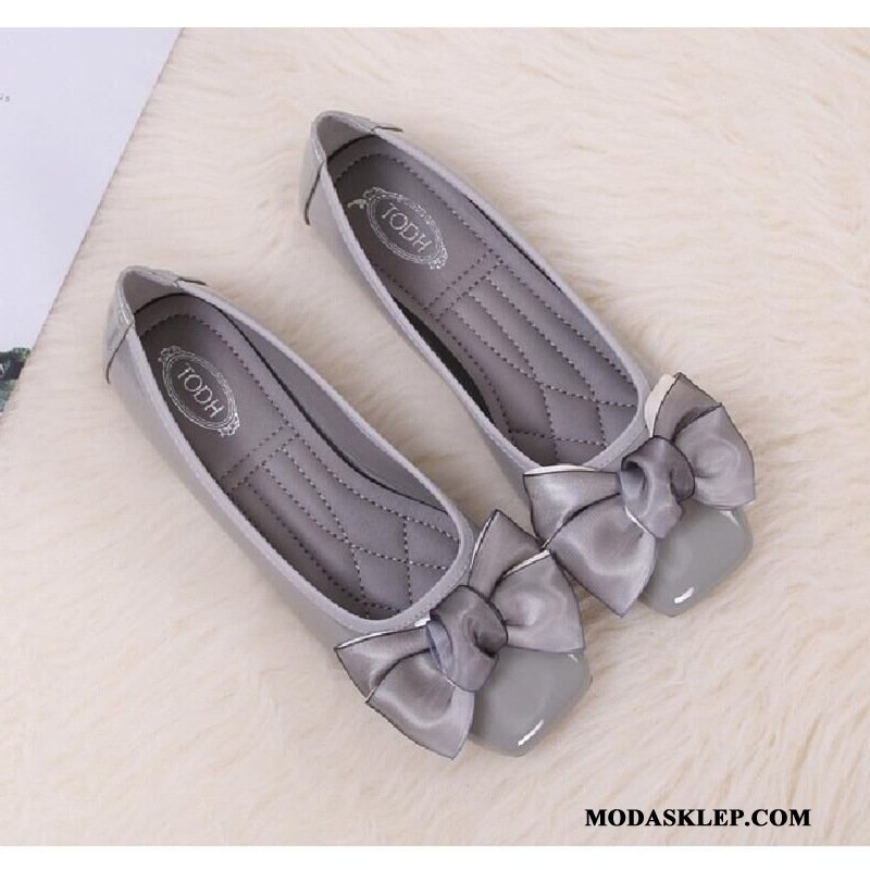 Damskie Mokasyny Oferta Muszka Lato Płaskie Buty 2019 Czerwony