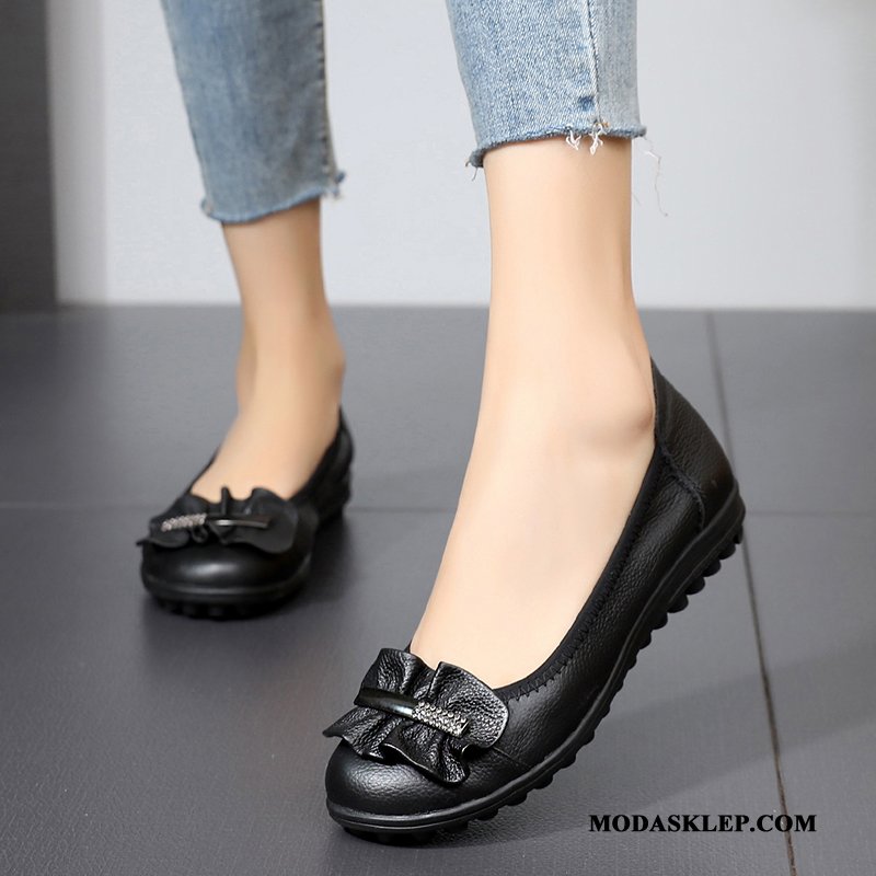 Damskie Mokasyny Sprzedam Płaskie Casual Moda Wiosna Slip On Beżowy Szary Jasny