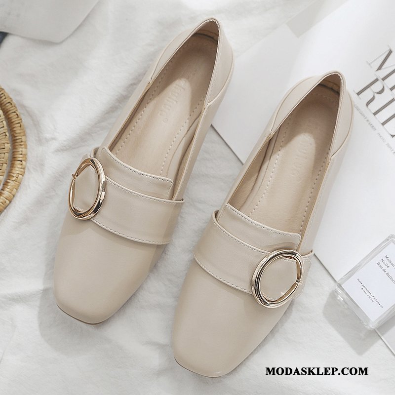 Damskie Mokasyny Tanie Slip On Loafers Wiosna Pojedyncze Buty Damska