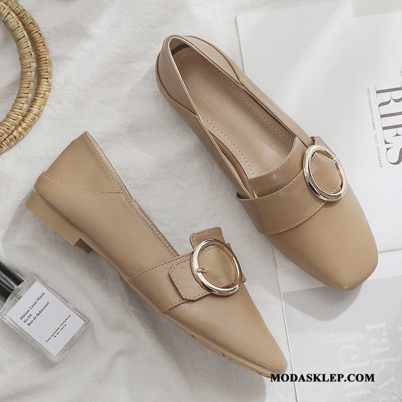 Damskie Mokasyny Tanie Slip On Loafers Wiosna Pojedyncze Buty Damska