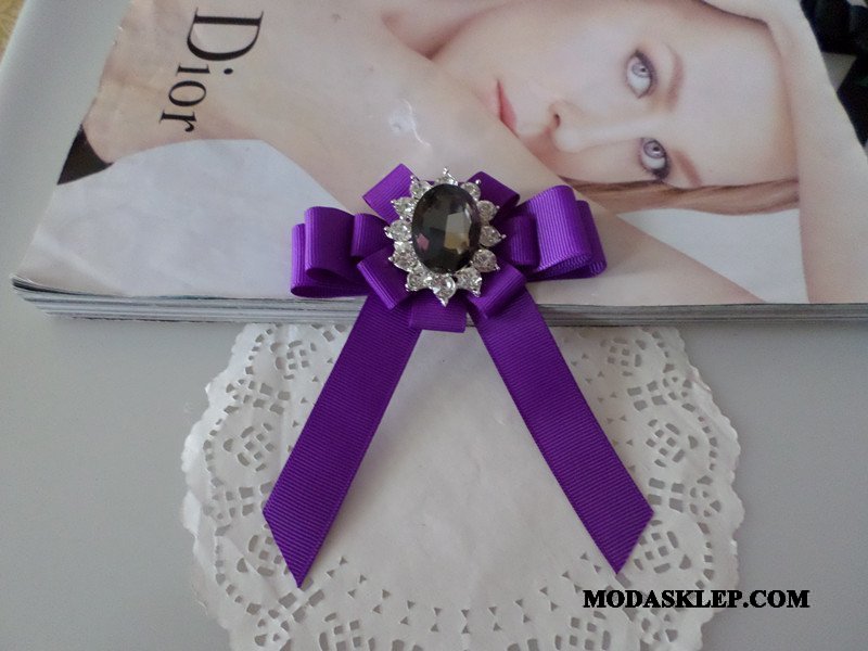 Damskie Muszka Oferta Corsage Kołnierz Kwiatowy Nowy Moda Agrafka Brązowy