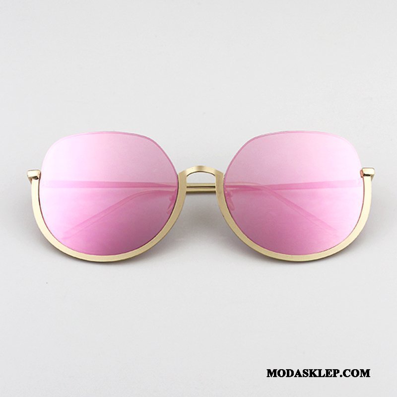 Damskie Okulary Przeciwsłoneczne Sklep Wielki Okrągła Super Cienkie Trendy Niebieski Czerwony